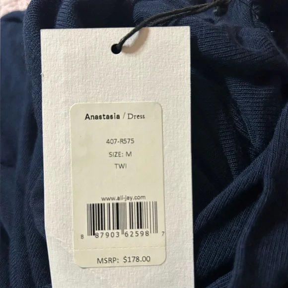 Bailey 44 Navy Anastasia Long Sleeve Dress - Picture 4 of 6